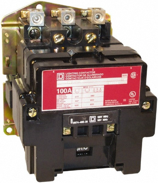SCHNEIDER ELECTRIC Square D 8903SPO1V02 Lighting Contactor 60A 2 Pole