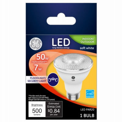 GE G E Lighting 38439 Led PAR20 7W Flood Bulb 2700K 3 Pack