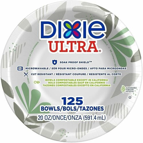 DIXIE Dixie Foods DXESX20PATH Heavyweight Paper Bowls 125ct