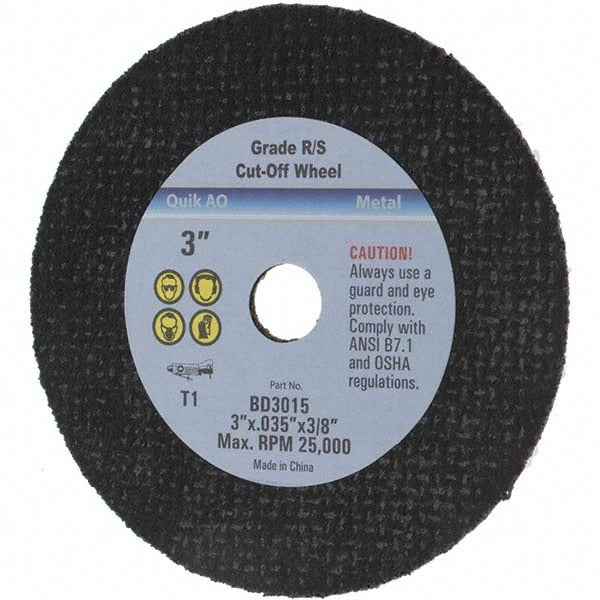 VALUE COLLECTION Value Collection BD3015 Type 1 Cutoff Wheel 3in Aluminum Oxide
