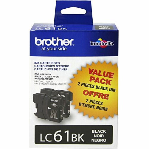 BROTHER Brother BRTLC612PKS Black Ink Cartridge 2-pack