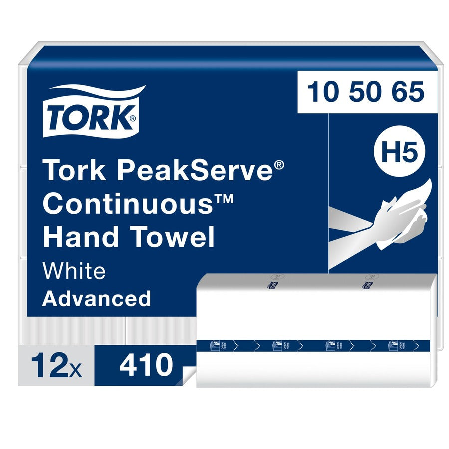 TORK Tork TRK105065 PeakServe Continuous Hand Towel 7.91 x 8.85 in 410/Pack 12/Carton