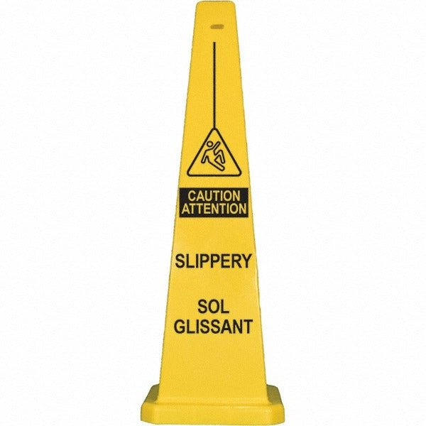 PRO-SAFE Pro-safe 03-600-10 Wet Floor Cone Sign 36x12 in Polypropylene