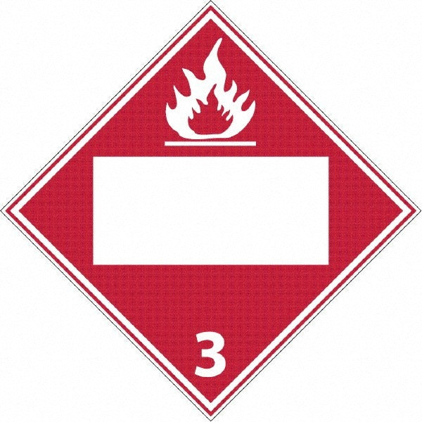 ACCUFORMNMC Accuformnmc DL4BR Flammable Rigid Plastic Placard