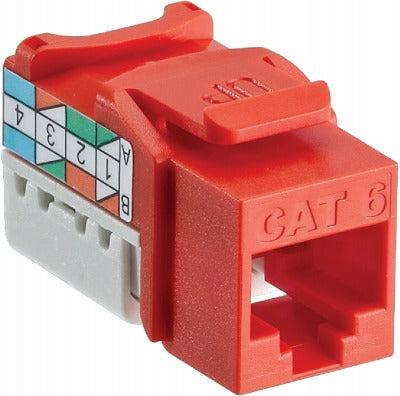 LEVITON Leviton Mfg Co 127-61110-RO6 CAT6 Quickport Jack Orange 50pk