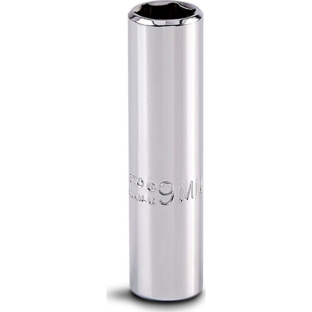 PROTO Proto J4709LM Deep Hand Socket 9 Mm 6-point 1/4 Drive