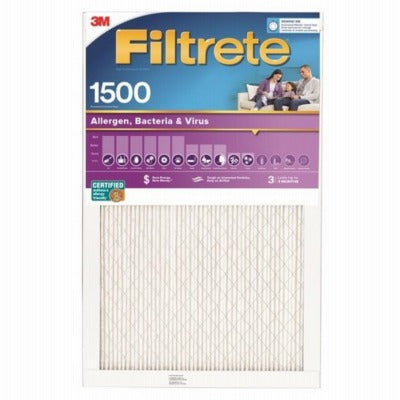 BSC PREFERRED Bsc Preferred 2001-4 Air Filter 16x25x1 Mpr 1500