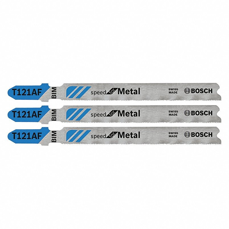 BOSCH Bosch t121af3 Bi-metal Jigsaw Blade 21 Tpi T Shank 3 Pack