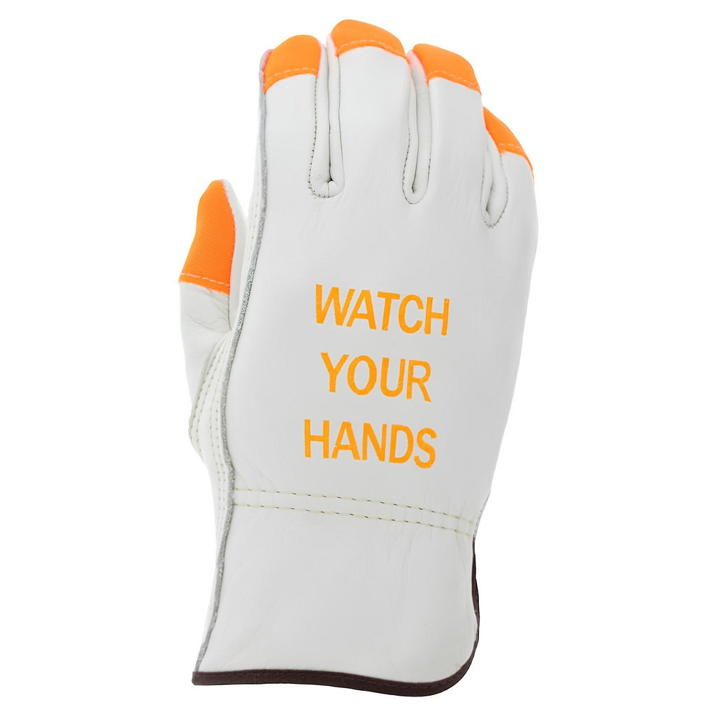 MCR SAFETY Mcr Safety 3213HVIL Cowhide Leather Gloves Size Large