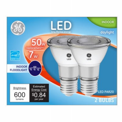 GE G E Lighting 93124156 Led R20 7W Daylight Bulb 2 Pack