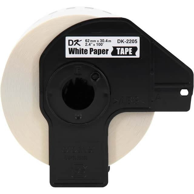 BROTHER Brother BRTDK2205 Continuous Length Paper Tape 2.4 in x 100 ft (1 Roll) DK2205