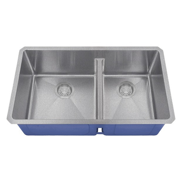 DAKOTA Dakota Plumbing Products DSM-6040LDSV 60/40 Undermount Kitchen Sink