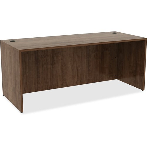 LORELL Lorell LLR69536 Laminated Desk 72x30 Walnut Office