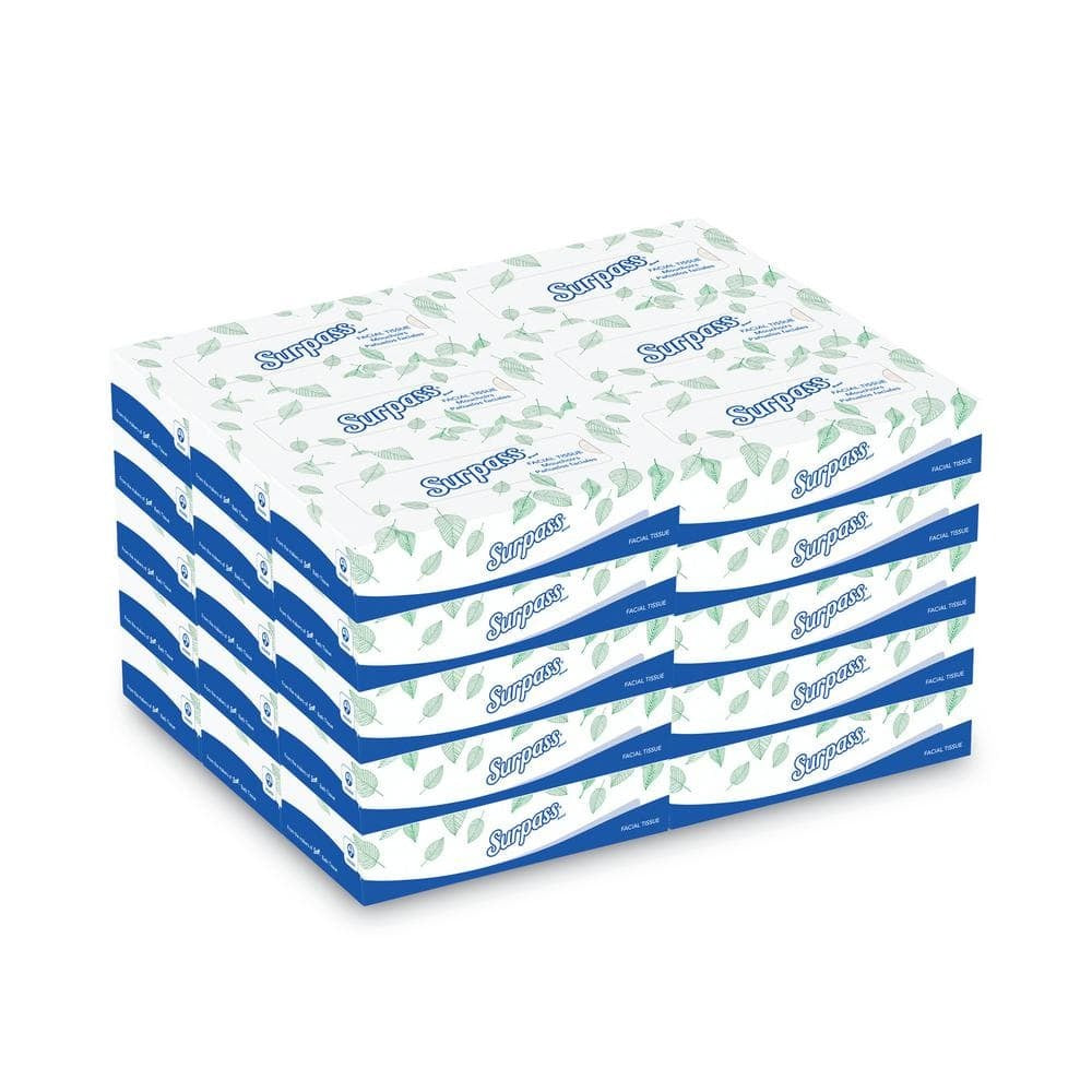 KIMBERLY-CLARK Kimberly-Clark KCC21340 Surpass Facial Tissue 2-Ply (100 Sheets/Box, 30 Boxes/Case)