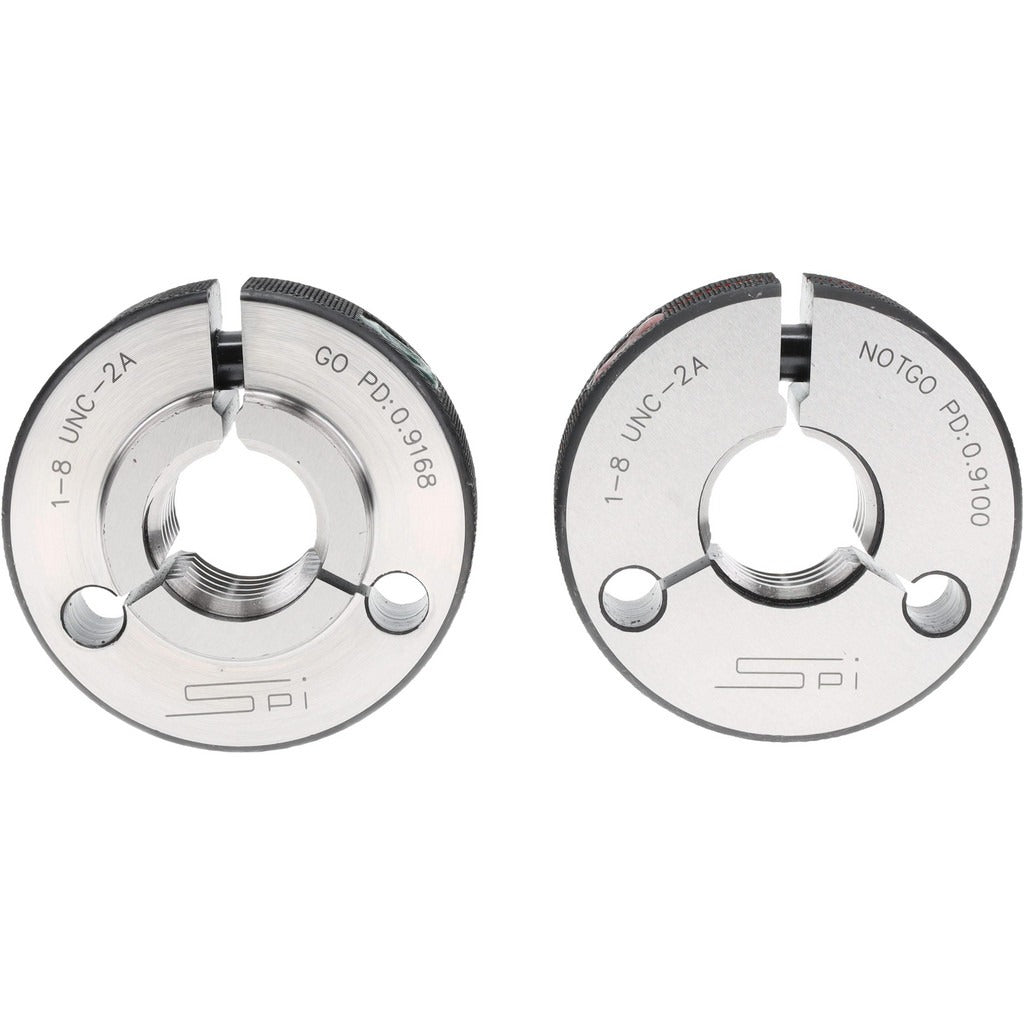 SPIROTHERM Spi 23-205-8 Threaded Ring Gage 1-8 Thread Class 2A Go No Go