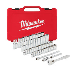 Milwaukee 48-22-9004 1/4 Drive 50 Pc Ratchet & Socket Set - SAE & Metric