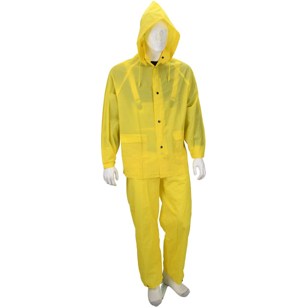 PRO-SAFE Pro-safe P20M3PAL Rain Suit Bib Pants Large Yellow Pvc