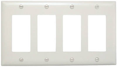 LEGRAND Pass Seymour TP264WCC10 4 Gang Decorator Wall Plate