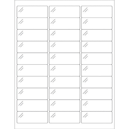 BSC PREFERRED Bsc Preferred LL236CC Clear Polyester Labels 3000 Per Case