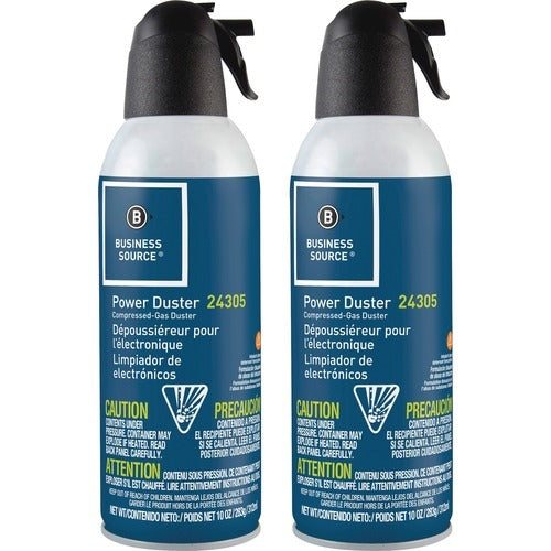 BUSINESS SOURCE Business Source BSN24302 Compressed Air Duster 10 Oz 2-pack