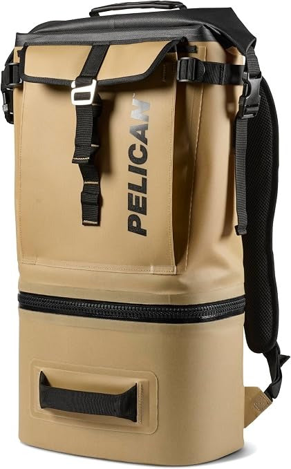 PELICAN Pelican SOFT-CBKPK-COYOTE Dayventure Backpack Cooler 20 Quart (SOFT-CBKPK-COYOTE)