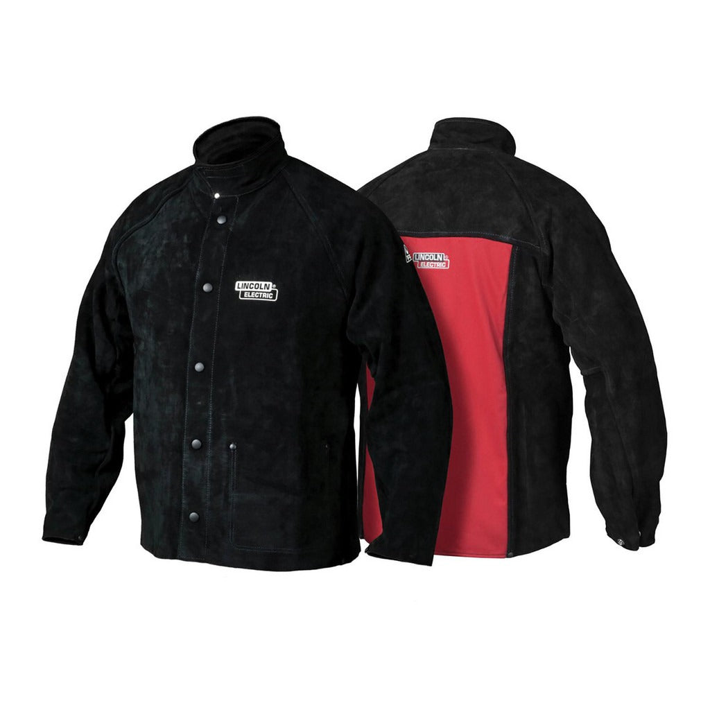 LINCOLN ELECTRIC Lincoln Electric K2989-L Leather Welding Jacket Large