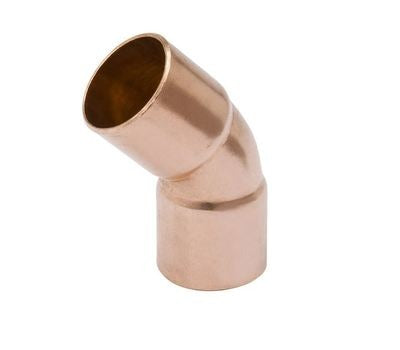 MUELLER STREAMLINE Mueller W03044 45 Degree Elbow HVAC Copper Fitting, C x C, 1 inch