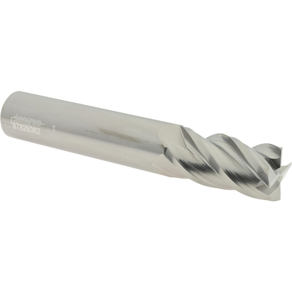 ACCUPRO Accupro 12183420 Square End Mill 1 in 4 Flute Solid Carbide