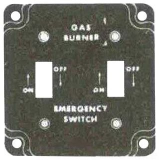 MULBERRY METAL PRODUCTS Mulberry 41026 2-Gang Gas Burner Cover (4 in x 4 in)