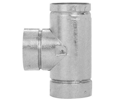 SELKIRK Selkirk 4RVTS RV Series Gas Vent Tee 4 in Snap Lock