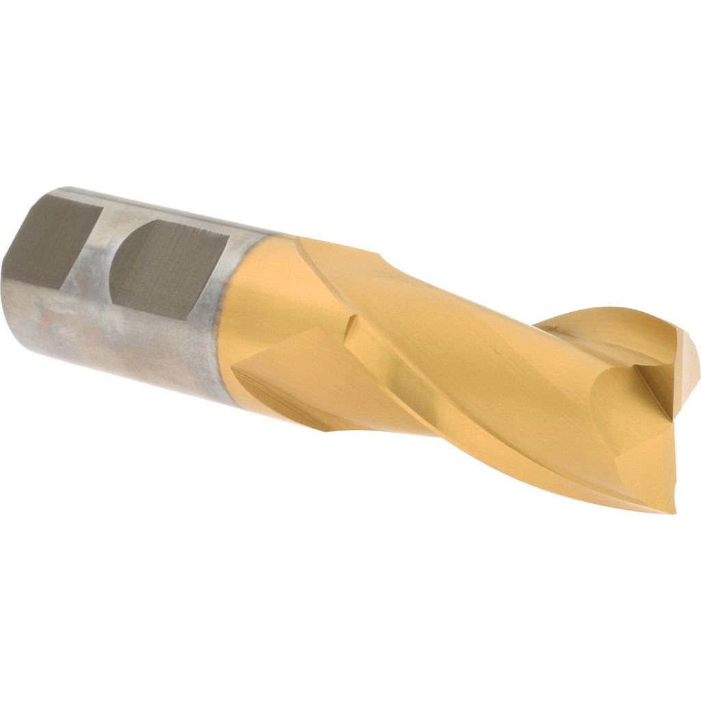 HERTEL Hertel E8030064 Square End Mill 1 in 2 Flute Hss Tin