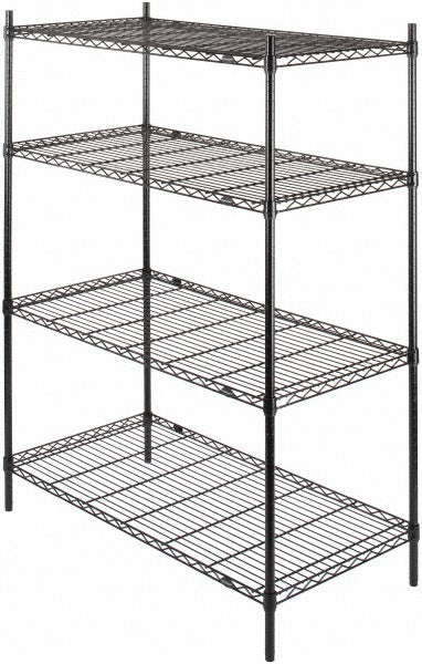 VALUE COLLECTION Value Collection 244863-4LEB Wire Shelving 4 Shelves
