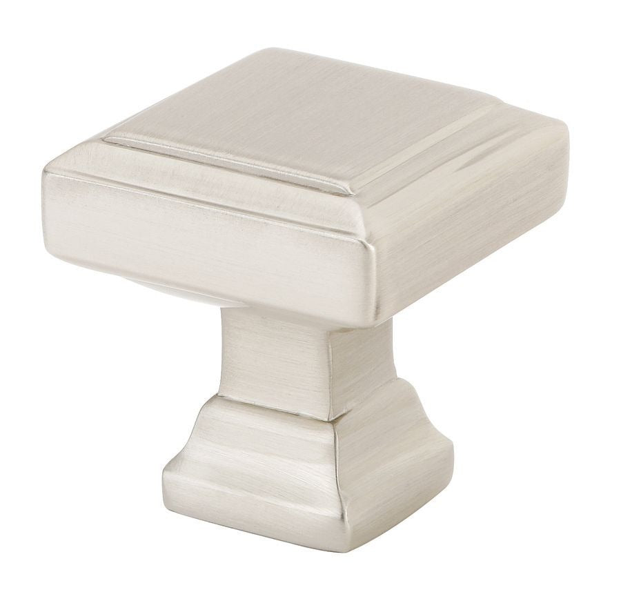 EMTEK Emtek 86296US15 Geometric Square Cabinet Knob Satin Nickel