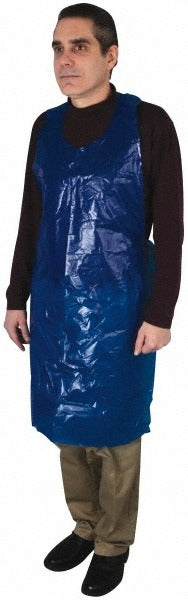 PRO-SAFE Pro-safe KM-AP-PE-BLUE-46 Disposable Coat Apron 28x46
