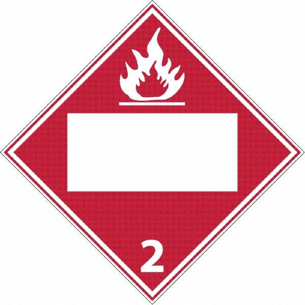 ACCUFORMNMC Accuformnmc DL2BR Flammable Gas Rigid Plastic Placard