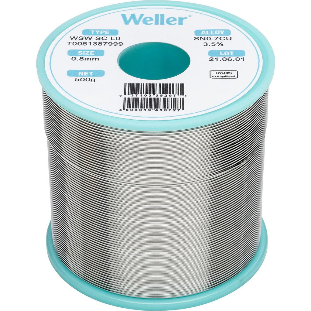 WELLER Weller T0051387999 Silver Free Alloy Solder Spool 500 G