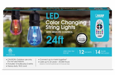 FEIT ELECTRIC Feit Electric SL24-12/RGBW Led Color Changing String Light