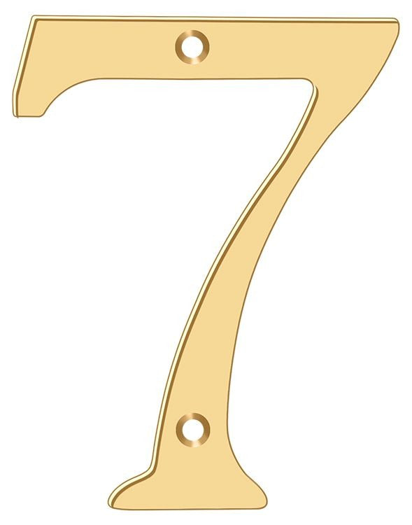 DELTANA Deltana RN6-7 Solid Brass House Number 6 Brass