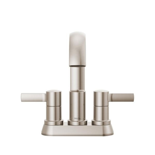 DELTA FAUCET Delta Faucet 25855LF-SP Albion Two-Handle Centerset Bathroom Faucet (4-Inch Centerset)