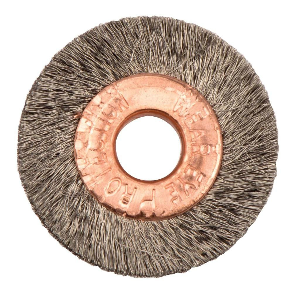 WEILER Weiler 16461 Wheel Brush 1 in Crimped Stainless Steel
