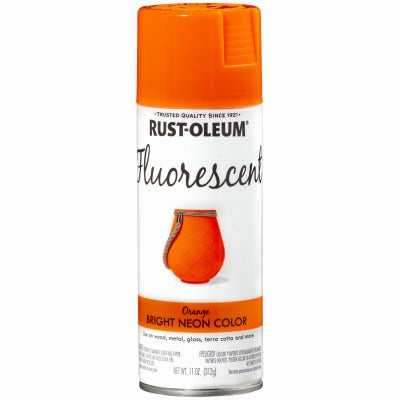 RUST-OLEUM Rust-oleum 1954-830 Fluorescent Orange Spray Paint 11 Oz