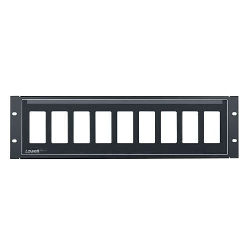 LOWELL Lowell D9P-ID-3 Rack Panel Decora 3U 9 Device