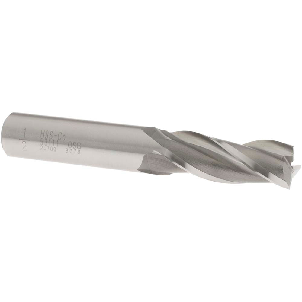 OSG Osg 5311100 Square End Mill 0.5 in 3 Flute Cobalt