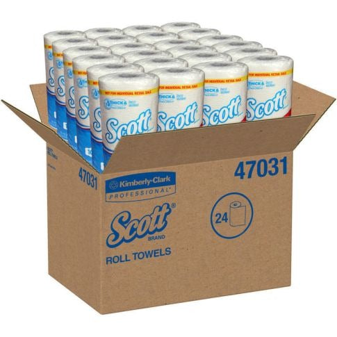 KIMBERLY-CLARK Kimberly-Clark KCC47031 Scott Choose-A-Sheet kitchen roll towels (24 roll pack / 102 sheets per roll) 47031