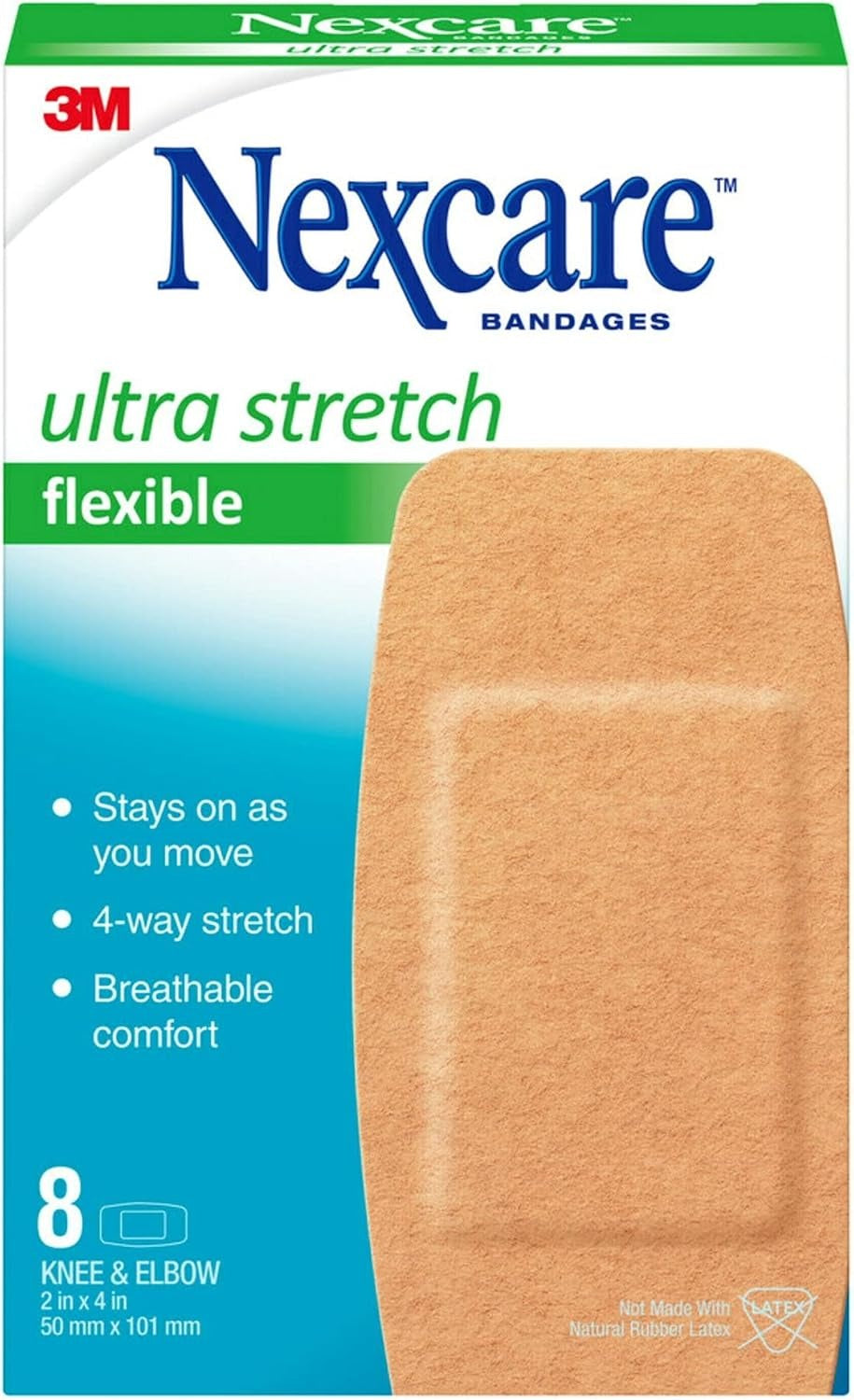 3M 3M MMM57108 Nexcare Soft 'n Flex Bandages 8 Each