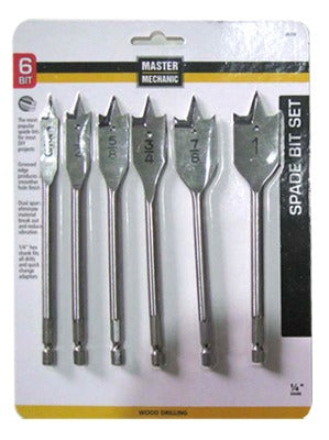 DISSTON CO Disston Company 301218 6-piece Spade Bit Set Wood Boring