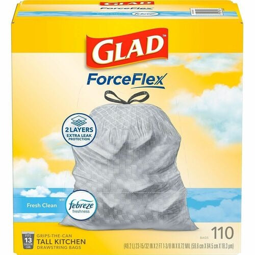 CLOROX Clorox Company CLO78563 13 Gal Kitchen Trash Bags 110ct