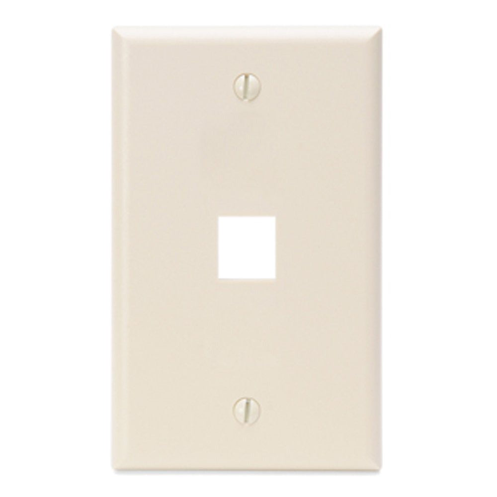 LEVITON Leviton 41080-1TP Quickport Wallplate Single Gang 1-port