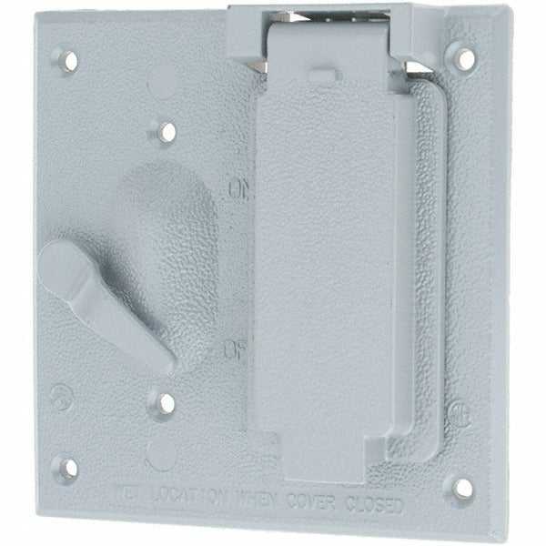 LEVITON Leviton WM2SG-GY Device Electrical Box Cover Zinc