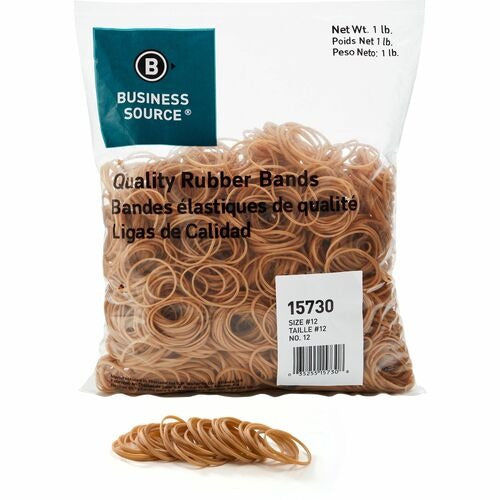BUSINESS SOURCE Business Source BSN15730 Rubber Bands Size 12 1 Lb 2500 Pack